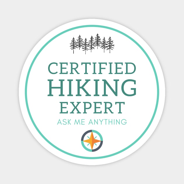 Certified Hiking Expert Magnet by Pacific West